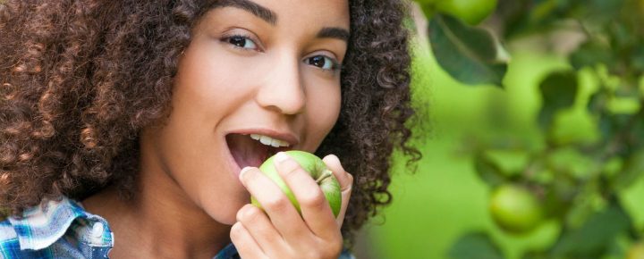 A generic photo of a teen eating fruit. See PA Feature FAMILY Fruit. Picture credit should read: Alamy/PA. WARNING: This picture must only be used to accompany PA Feature FAMILY Fruit.
